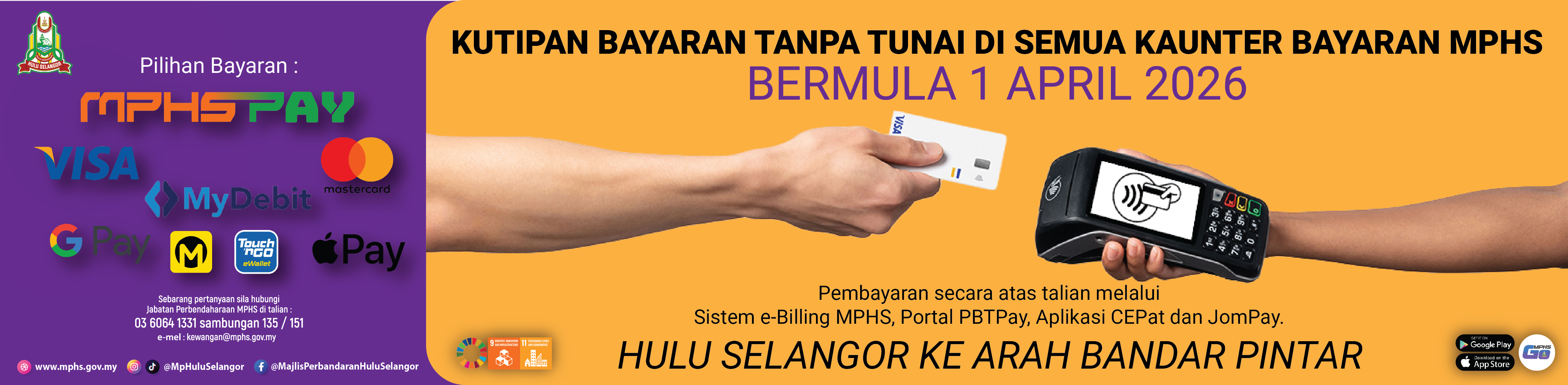 Banner Kutipan Cukai Cashless