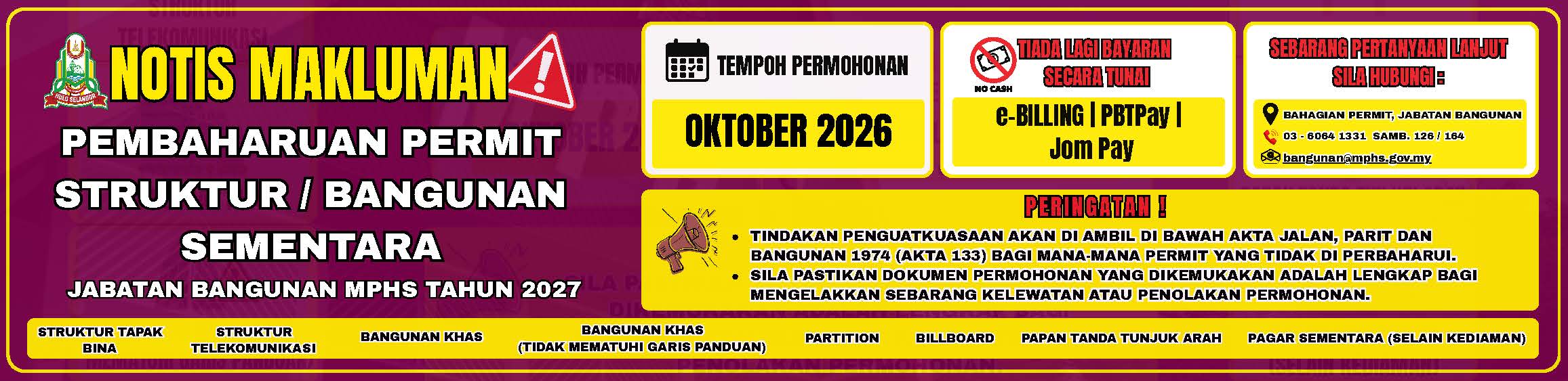 Banner bangunan